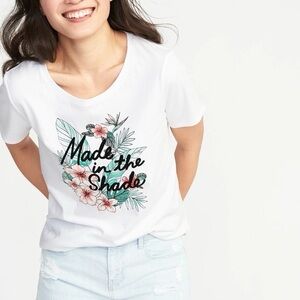 💚 Never Worn XL White Old Navy Everywear Velvety Print